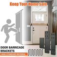 thumbnail image 2 of Shed Security Bar Door Brackets 2 Pack Upgraded Steel U Bracket Thickness Drop Open Bar Prevent Unauthorized Entry Fit For 2 X 4, 2 of 5