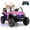 Pink, variant on OLAKIDS 2 Seater Kids Ride On UTV, 12V Electric Truck Car with Remote Control,Battery Powered Vehicle with Music, 4 Wheels Suspension, Bluetooth, MP3, USB, FM, Horn (Pink)