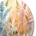 thumbnail image 3 of Designart "Azure Frond Dreamscape" Floral Ferns Metal Round Wall Art, 3 of 5