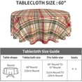 thumbnail image 2 of Fall Tablecloth Round, Autumn Buffalo Plaid Circle Table Cloth 60 Inch for Kitchen Dining, Thanksgiving Checkered Reusable Washable Table Cover for Farmhouse Holiday Decor, 2 of 6