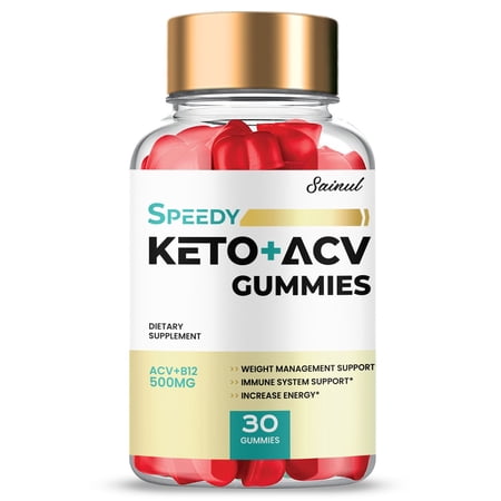 Speedy Keto ACV Gummies, Speedy Keto Plus ACV Gummies, Speedy Keto, Speed Keto + ACV Official Apple Cider Vinegar for Weight Management (1 Bottle)