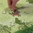 thumbnail image 4 of Ambesonne Adventure Theme Jigsaw Puzzle Durable Cardboard, Biker Trees Clouds, 1000 pcs, Pastel Green Khaki Fawn, 4 of 5
