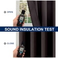 thumbnail image 5 of TOBILI 63 inch Thermal Insulated 100% Blackout Lattice Curtain Panels (2 Panels), 5 of 8