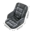 thumbnail image 3 of Zawou Winter Office Chair Cushion - Integrated Seat and Back Support Cushion, Soft Velvet Comfort, Waist Protection, Long Sitting Cozy Pad for Home or Office, 3 of 6