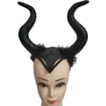 thumbnail image 3 of Slccxzc Gothic Black Ram Horns Headband Hair Hoop Party Hair Accessories for Women, 3 of 7