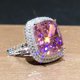 thumbnail image 4 of Elegant Big Pink Zirconia Wedding Ring for Bridal Party and Valentine's Day Gift, 4 of 4