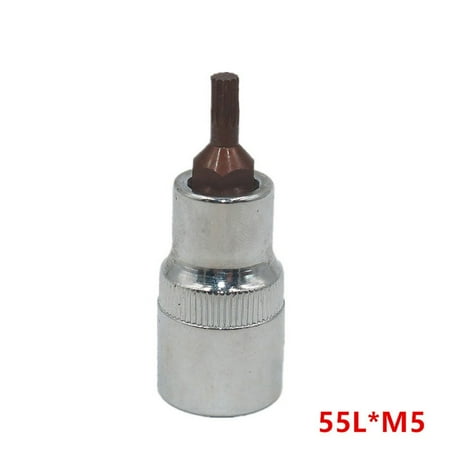 

1PC 1/2inch Alloy Torx Screwdriver Bit 12 Point Socket Bits M5- M12 55/100mm