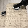 thumbnail image 4 of Ambesonne Egyptian Grommet Curtain, Dated Hieroglyphics, 50" x 63", Tan Brown, 4 of 6