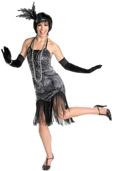 Flirty Flapper Adult Halloween Costume - Walmart.com