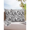 thumbnail image 6 of Pack of 2 Outdoor Pillow Covers, Zebra Animal Texture Waterproof Square Throw Pillowcase Cushion Decorative Pillow Covers for Couch Patio Tent, 16x16 in, 6 of 6