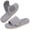 Light Gray, variant on HomeTop Women's Corduroy Open-toe Slippers with Adjustable Closure Soft Purple,5-6 US