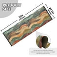 thumbnail image 5 of Yayeee Runner Rug for Bedroom 2'x6' Machine Washable Hallway Non Slip Mat, Abstract Wavy Landscape, 5 of 8