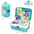 thumbnail image 4 of GLUAAE Toys for Kids Dog Grooming Doctor Kit Toys, Pet Care Play Set Pretend Puppy Dog Carrier, Pet Grooming Toy with Sturdy Gift case for Toddler Boys and Girls, 4 of 7