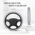 thumbnail image 3 of Fotbe Colorful Shark Funda para Volante Universal de 15 pulgadas, Accesorios para Auto para Hombre y Mujer, Protector de Volante Cómodo para SUV y Sedán, 3 of 6