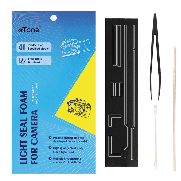 3M Adhesive Light Seal Foam Kit for Canon AE-1 Vintage Camera Repair Sets, Pre Cut, 3 Replacements Packs, High Density Sponge, Improving Camera's Sealing & Imaging Quality