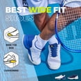 thumbnail image 4 of FitVille Soprt-zapatos de tenis para hombre, tenis masculino,zapatillas de entrenamiento profesional, antideslizantes, absorbentes de sudor, soporte para arco de pies hinchados, 4 of 5