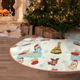 thumbnail image 6 of Saiise Bluey Print Christmas Tree Skirt 30" Tree Skirt Rustic Christmas Decorations for Winter New Year Holiday Party Decor Indoor Outdoor, 6 of 7