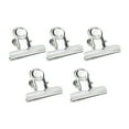 thumbnail image 3 of Stainless Steel Drawing Board Clips for Fixing Papers Strong and Sturdy Set of 5 Silver, 3 of 8