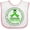 White and Pink, variant on Inktastic Fighting Together- Mental Health Awareness Boys or Girls Baby Bib