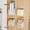 Clear, variant on NiHome 4-Pack Plastic Wall Mount Storage Caddy for RV/Camper Storage and Organization, Self Adhesive Cabinet Door Organizer for Bathroom/Kitchen, Camper Must Haves & Small Item Organization