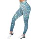thumbnail image 3 of MKLEKYY Leggins deportivos para mujer push up para mujer Mardi pantalones de yoga ajustados de longitud larga con estampado brillante, 3 of 4