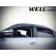 thumbnail image 3 of WellVisors Side Window Wind Deflector Visors - VW Volkswagen Passat 2012 2013 2014 2015 2016 with Black Trim, 3 of 4