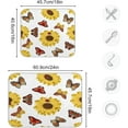thumbnail image 3 of Sunflowers & Butterfly Kitchen Dish Drying Mat, 16'' x 18'' Super Absorbent Dish Drying Mat for Kitchen, Sink, Dining Table Home Decor, 3 of 7