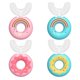 thumbnail image 1 of 4 Pack Kids Toothbrush, Food Grade Silicone Head, Lovely 360 U-Shape Toothbrush for Kids 7-12 Years Old, 1 of 5