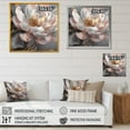 thumbnail image 4 of DESIGN ART Designart "Marble Pink Gold Peony Flower Iii" Floral Peony Canvas Print 24 in. wide x 24 in. high, 4 of 5