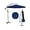 Navy Blue, variant on Twister.CK 10FT Outdoor Patio Hanging Offset Cantilever Umbrella, Cantilever Market Umbrella with Cross Base, Navy Blue