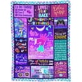 thumbnail image 4 of 9 Year Old Girl Birthday Gift Ideas Throw Blanket, 9th Birthday Gifts for Girls, Happy 9th Birthday Decorations, Best Birthday Gifts for 9 Year Old Girls Daughter Bestie Sister 50" x 60", 4 of 5