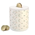 thumbnail image 1 of Dragonfly Piggy Bank, Flyaway Dandelions Spring Bugs on Champagne Color Background Hand Drawn Nature, Ceramic Coin Bank Money Box for Cash Saving, 3.6" X 3.2", Multicolor, by Ambesonne, 1 of 4