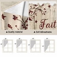 thumbnail image 5 of Vintage Country Swag Valances for Windows, Kitchen Window Curtains Over Sink, Vintage Rustic Texas Stars Plants Branch Window Treatment Curtains for Living Room/Bedroom Curtains 2 Panel Sets 36"x45", 5 of 8