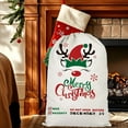 thumbnail image 6 of Christmas Deer Sack Bag, 28" x 20" Extra Large Gift Bags, Retro Canvas Storage Bags, Cotton Drawstring Bags, Xmas Gift Favor Bags, Xmas Gift Pouch Bag, Party Supplies Favors (Reindeer Elk,Green), 6 of 6