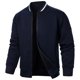 thumbnail image 1 of pstuiky manga larga para hombre, Chaqueta de manga larga con cuello alto y cremallera de color liso para hombre tops de invierno para hombre s, 1 of 4