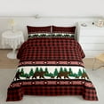 thumbnail image 2 of Manfei Wild Bear Full Size Comforter Sets,Modern Geometric Plaid Bedding Comforter Set,Jungle Animal Bedding Sets For Boys Teens,Ultra Soft Home Decor Reversible,3-Piece, 2 of 8