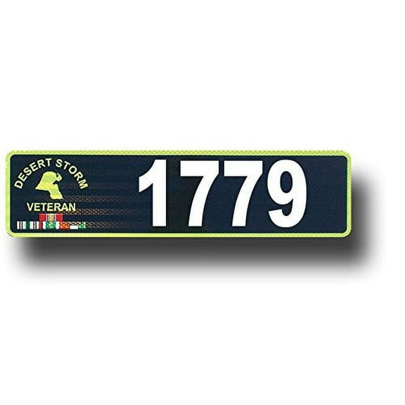 Desert Storm Veteran, Curb, Mailbox, House Address Plaque, Reflective