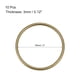 thumbnail image 2 of Uxcell 1.97'' Hebilla de anillo O Anillos para accesorios de bolsa de hardware, cinturón, manualidades, DIY, aleación de zinc, tono bronce, 10 piezas, 2 of 3