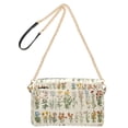 thumbnail image 2 of FORMRS Women Crossbody Purse with Chain Strap Vegan Leather Shoulder Handbag, Beige Wildflowers, 2 of 7