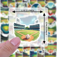 thumbnail image 3 of cartoon Baseball Stadium Stickers, Waterproof Baseball Stadium Sticker for Water Bottle Laptop Phone Cases Planner Skateboard Luggage Helmet Party Favor Decor, Ideal for Adults Teens Teacher Rewards, 3 of 9