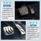thumbnail image 3 of Unique Bargains Juego de 3 piezas de cubierta de pedal de freno y acelerador para BMW 1 2 3 4 Series F20 F21 F22 F23 F30 F31 F32, 3 of 7