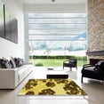 thumbnail image 6 of Ahgly Company Indoor Round Patterned Bright Gold Yellow Area Rugs, 7' Round, 6 of 6
