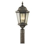 OL5907CB-Generation Lighting-Feiss Lighting-Martinsville-Three Light Outdoor Post Mount-Corinthian Bronze Finish-Incandescent Lamping Type