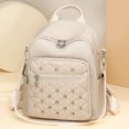 thumbnail image 2 of Stylago Womens Fashion Backpack Nylon Water Proof Schoolbag Daypack Detachable Strap Multiple Compartments Laptop Bags Beige, 2 of 7