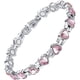 thumbnail image 2 of Pulsera magnética de diamantes ajustable con imán de Gauss en forma de corazón, 2 of 4