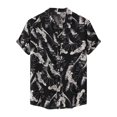 thumbnail image 1 of Hawaiian Shirt For Men, Men's Vintage Button Down Bowling Shirts Short Sleeve Summer Beach Shirt M, 1 of 5