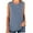Blue, variant on Women's Casual Crew Neck Tops Knitted Sleeveless Tank Top Cable Knit Sweater Vest Solid Summer Tee Shirts