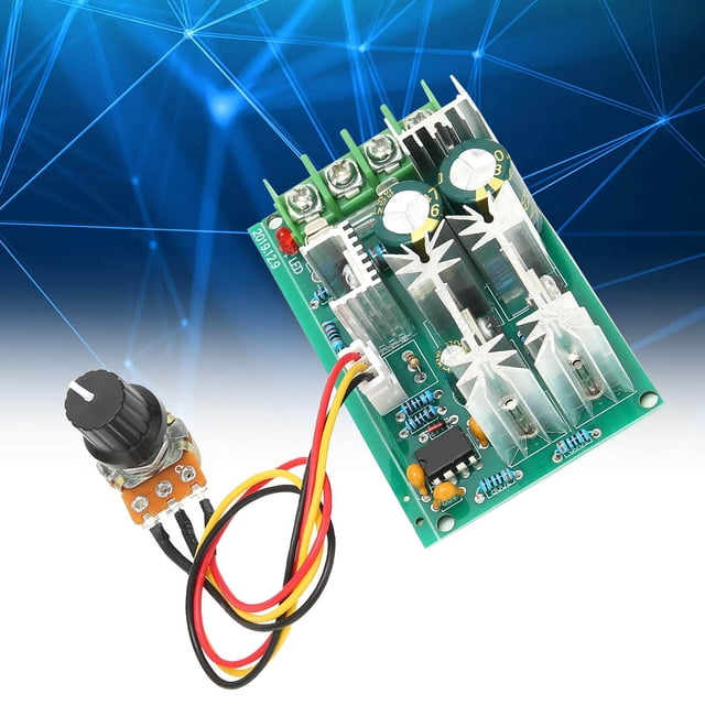 Peahefy Motor Speed Controller PMW Switch Control Module Current Regulator DC 10V‑60V 20A,Motor Controller,DC PMW Controller