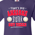 thumbnail image 4 of Inktastic That's My Awesome Sister out There with Volleyballs Youth T-Shirt, 4 of 5