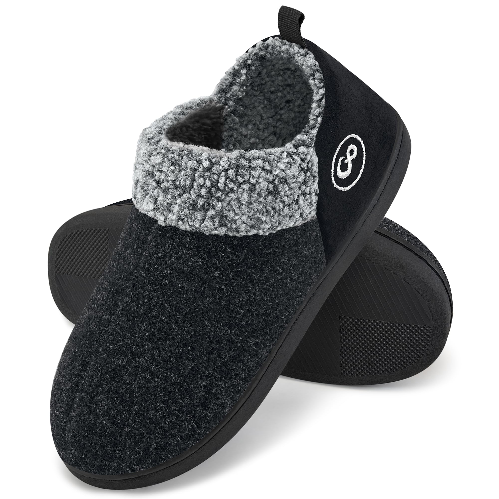 Ablanczoom Women's Memory Foam Faux Fur Slippers